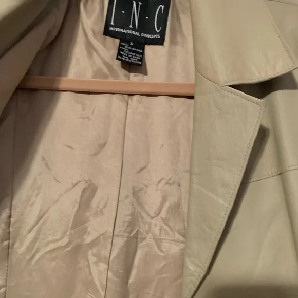 Inc tan leather jacket - Picture 12 of 13